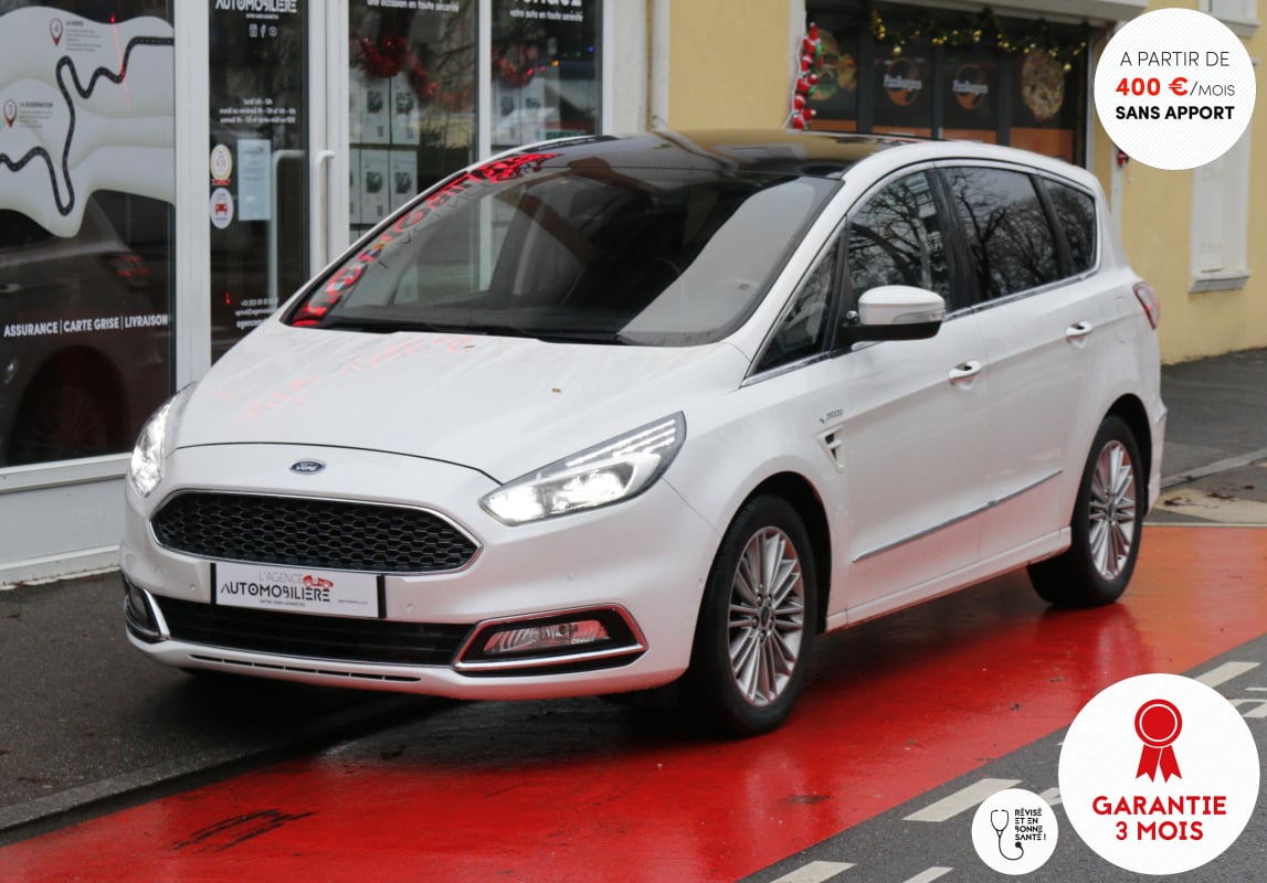 Ford S-Max II 2.0 TDCi 180 Vignale PowerShift 7 Places (Suivi Ford, Toit panoramique, Sièges élec & chauff) — 1