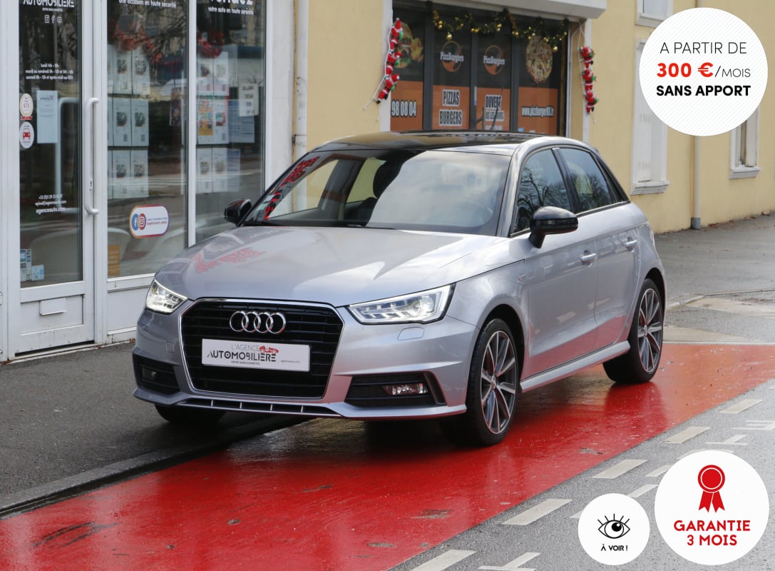Audi A1 Sportback Ph.II 1.4 TDI 90 S-Line BVM (Jantes Alu17", Entretien Audi, Origine FR) — 1