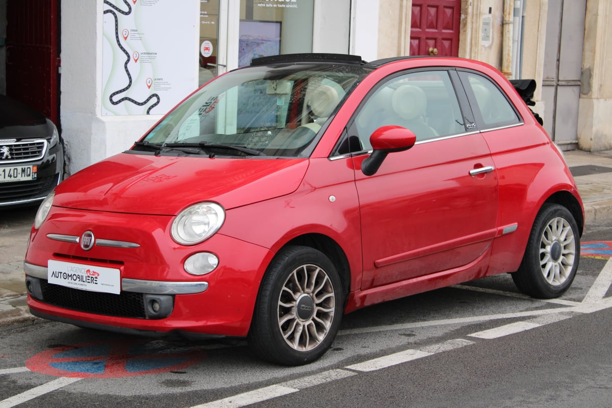 Fiat 500 1.3 MJT 75 LOUNGE (Radar de Recul, Climatisation, Chaîne de Distribution..) — 1