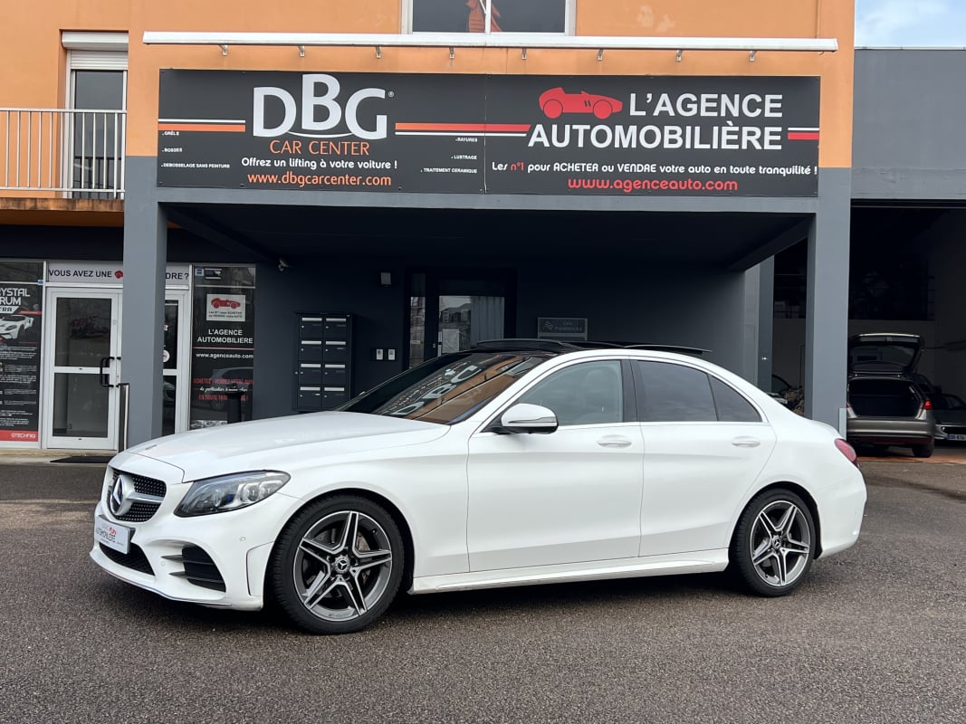 Mercedes-Benz Classe C 220 d 194 CV 9G-Tronic AMG Line Toit Ouvrant/Burmester/Attelage/Sièges Chauffant/Caméra 360 — 1