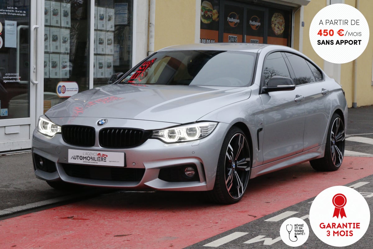 BMW Série 4 Gran Coupé 420d 190 Pack M Steptronic8 (Origine France,Hayon Elec,Suivi à jour) — 1