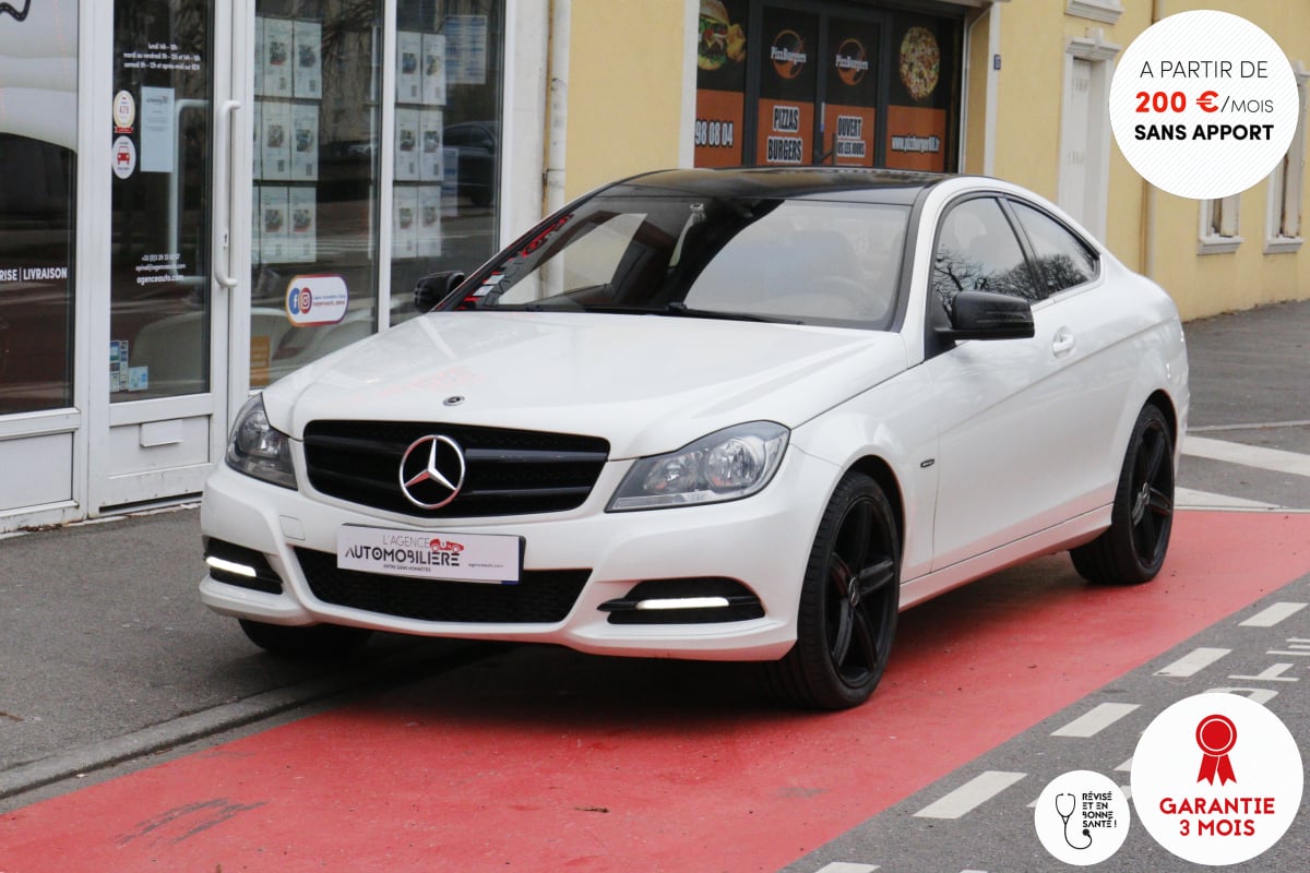 Mercedes-Benz Classe C Coupé (204) Ph.II 180 i 1.8 156 BVM (Origine France, Sièges élec, Suivi) — 1