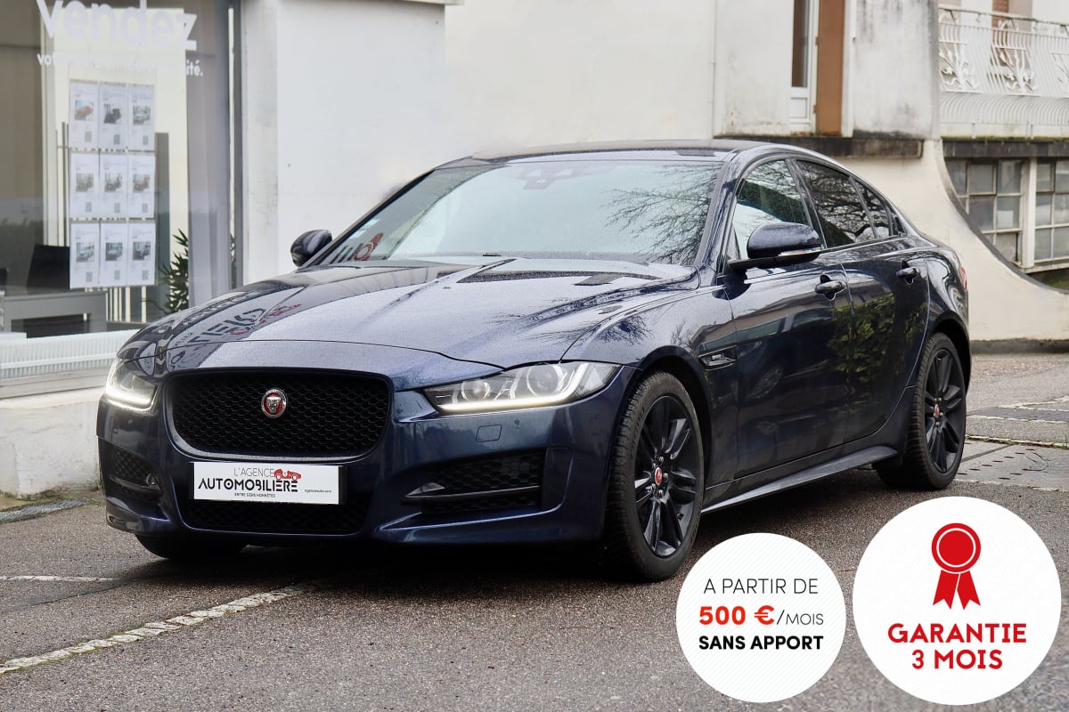 Jaguar XE 2.0 D 180 R-Sport Black Pack BVA8 (CarPlay,Caméra,Sièges&Volants Chauffants) — 1