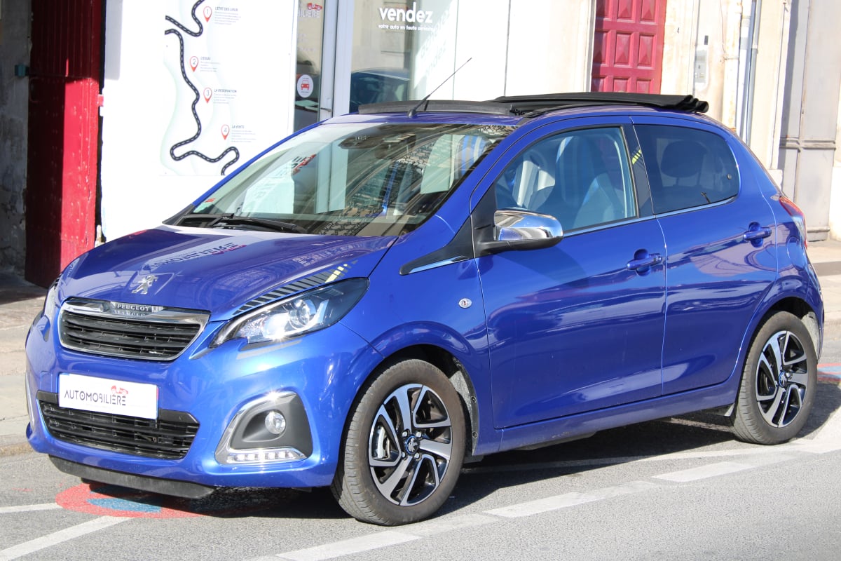 Peugeot 108 1.0 VTI 70 TOP COLLECTION START-STOP (1ère main, toit ouvrant panoramique, CarPlay,..) — 1