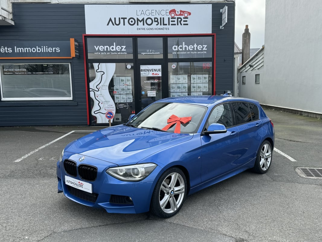 BMW Série 1 120D F20 2L 184 ch BVM6 Pack M Bleu Estoril — 1