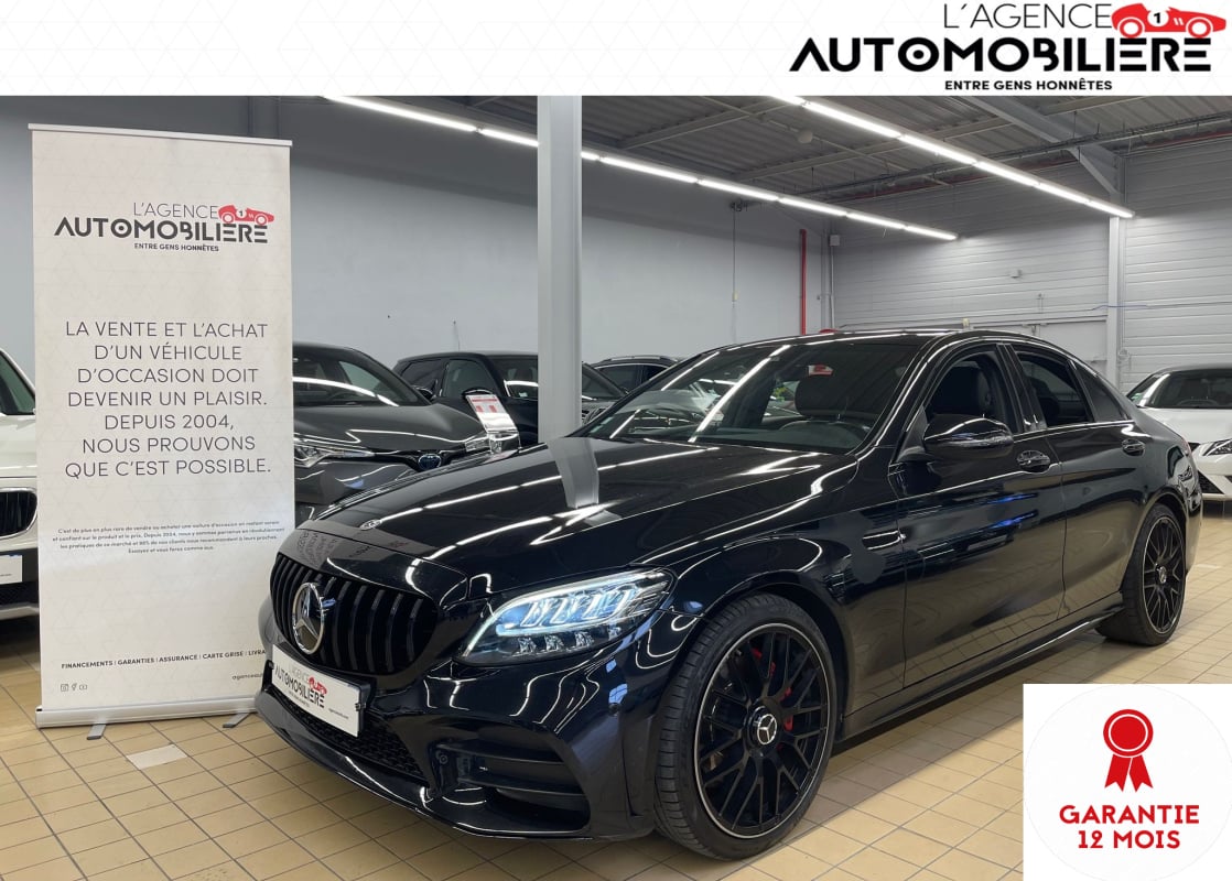 Mercedes-Benz Classe C Full Black Berline 200 AMG line CDi 1.6 CDI 16V 9G-TRONIC BlueTEC 160 cv Boîte auto — 1