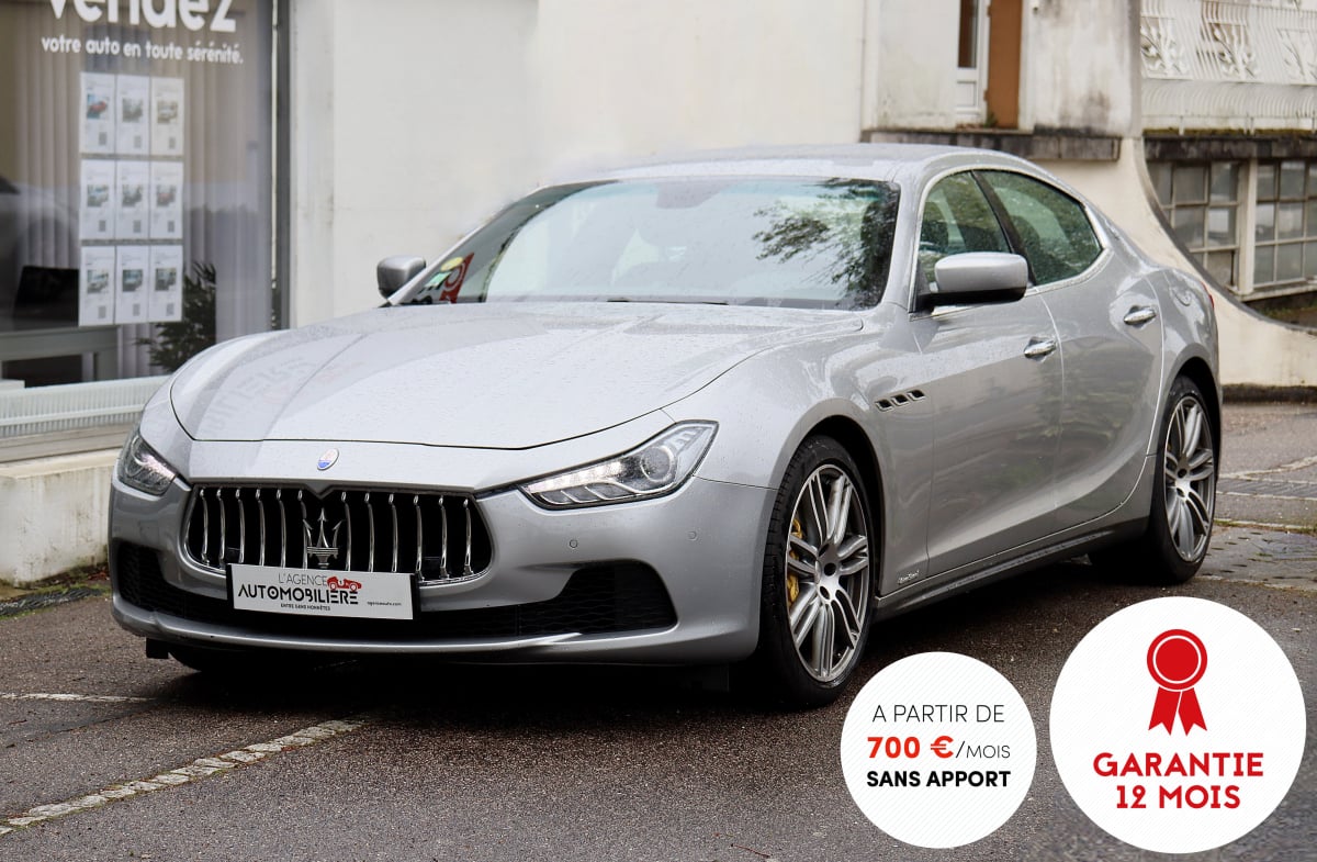 Maserati Ghibli 3.0 V6 275 GranSport BVA8 (Siège Cuir/Chauff/Elec/Mémo,Mode Sport,Caméra) — 1