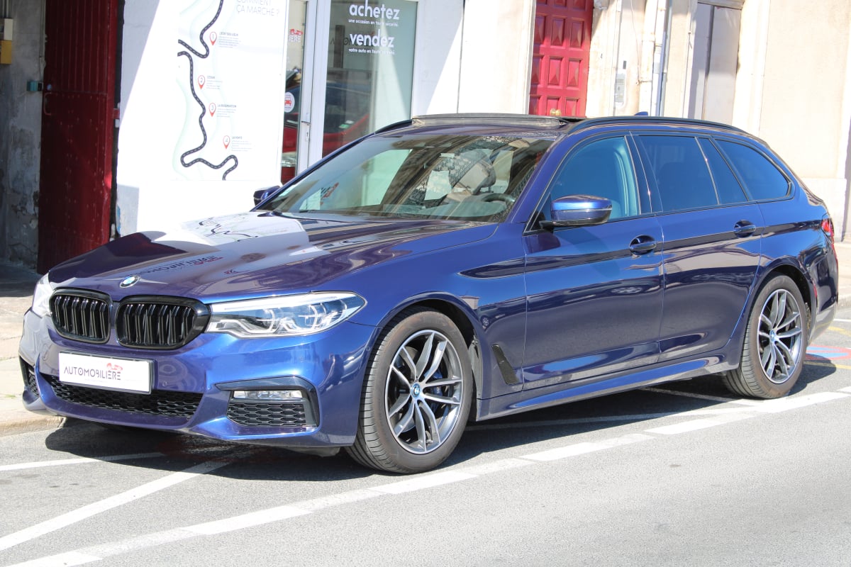BMW Série 5 TOURING 3.0 530 D 265 M SPORT BVA (Optique arrière Phase 2, CarPlay, Toit ouvrant pano,..) — 1
