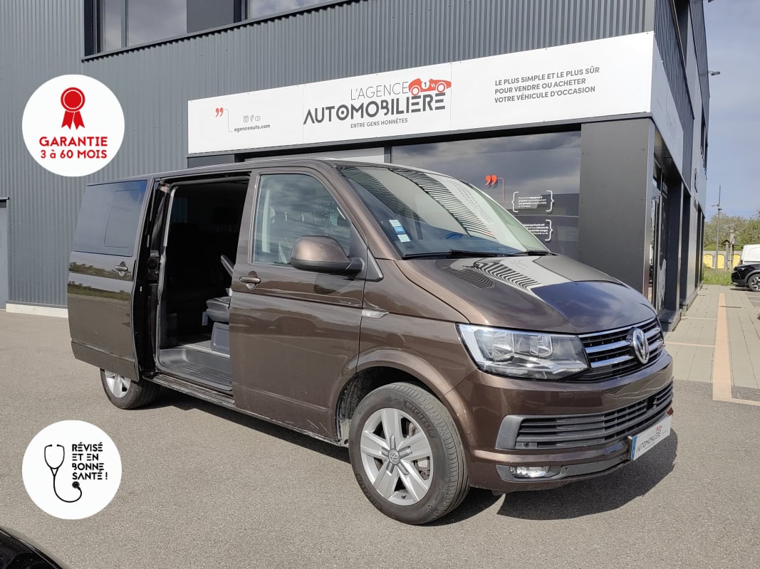 Volkswagen Multivan T6 CARAT COURT 2.0 TDI 150 ATTELAGE CARPLAY CAMERA — 1
