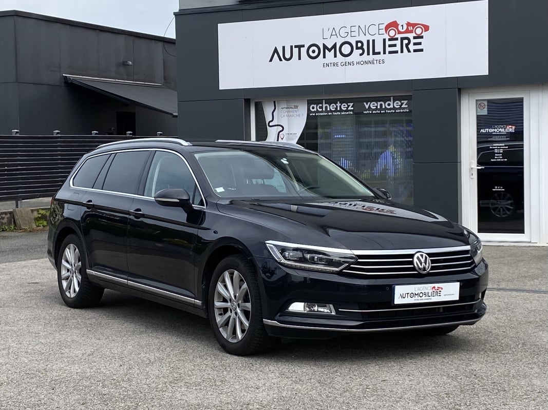 Volkswagen Passat SW 2.0 TDI 190 CH CARAT DSG6 - SIEGES CUIR CHAUFFANT — 1