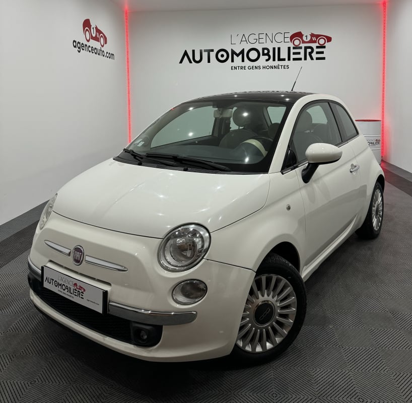 Fiat 500 500 LOUNGE 1.2 8V 69CV BVM5 TOIT PANO/CLIM AUTO/JANTES ALU — 1