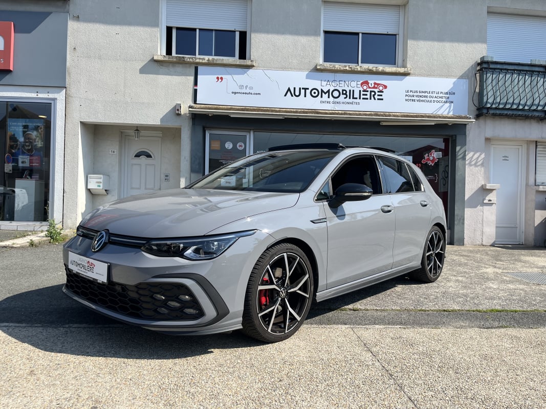 Volkswagen Golf 8 2.0 TDI SCR 200CH GTD DSG7 - gris nardo - Toit ouvrant — 1