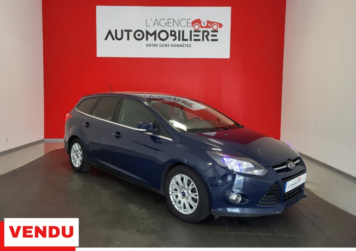 Ford Focus FOCUS SW 1.6 TDCI 115 TITANIUM ATTELAGE + DISTRIBUTION OK — 1