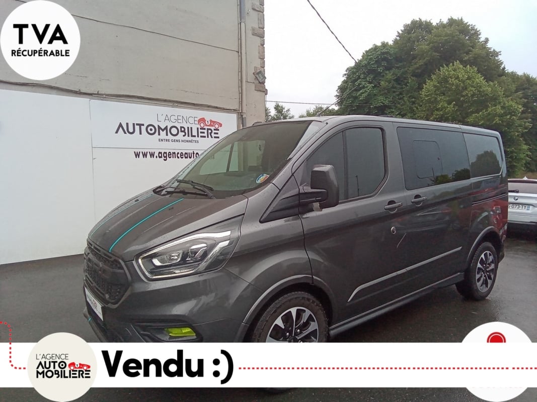 Ford Transit Custom Fg 320 CABINE APPROFONDIE 2.0 ECOBLUE 185 L1H1 SPORT BVA TVA RECUPERABLE — 1