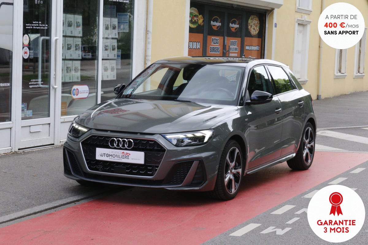 Audi A1 Sportback 30 TFSI 110 S-Line BVM6 (1ère main, Meplat, CarPlay) — 1