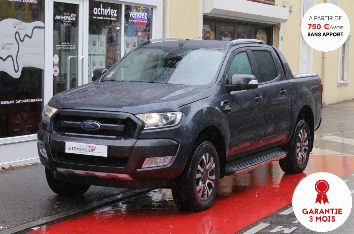 Ford Ranger Ph2 3.2 TDCI 200 Double Cab Wildtrak BVA (1ère main, Sièges chauffants, Caméra...) — 1