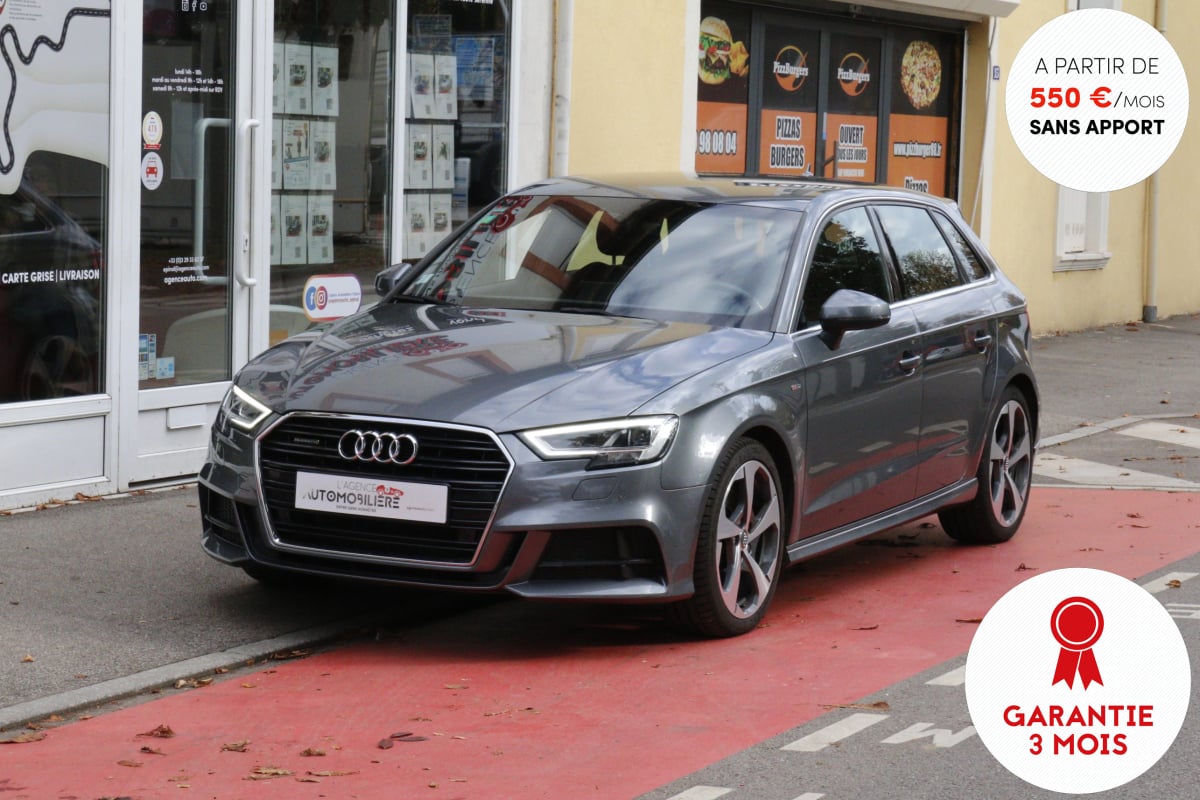 Audi A3 Sportback Facelift 2.0 TFSI 190 S-Line Quattro S Tronic (Origine FR, Virtual, Keyless) — 1