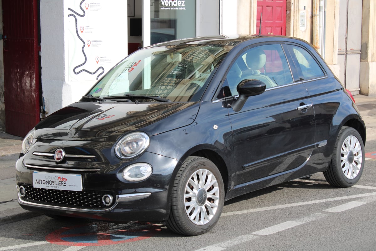 Fiat 500 1.2 70 LOUNGE (Toit panoramique, radar de recul,..) — 1