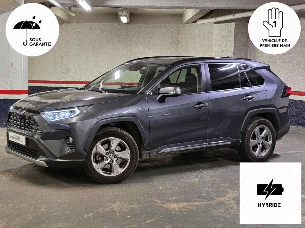 Toyota RAV4 Hybrid 222ch AWD-i Lounge 1ère Main Garantie Toyota Relax — 1