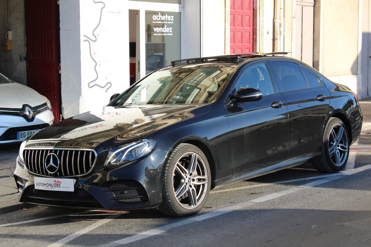 Mercedes-Benz Classe E 2.0 220 D 195 AMG LINE 9G-TRONIC BVA (Toit ouvrant, Caméra 360,..) — 1