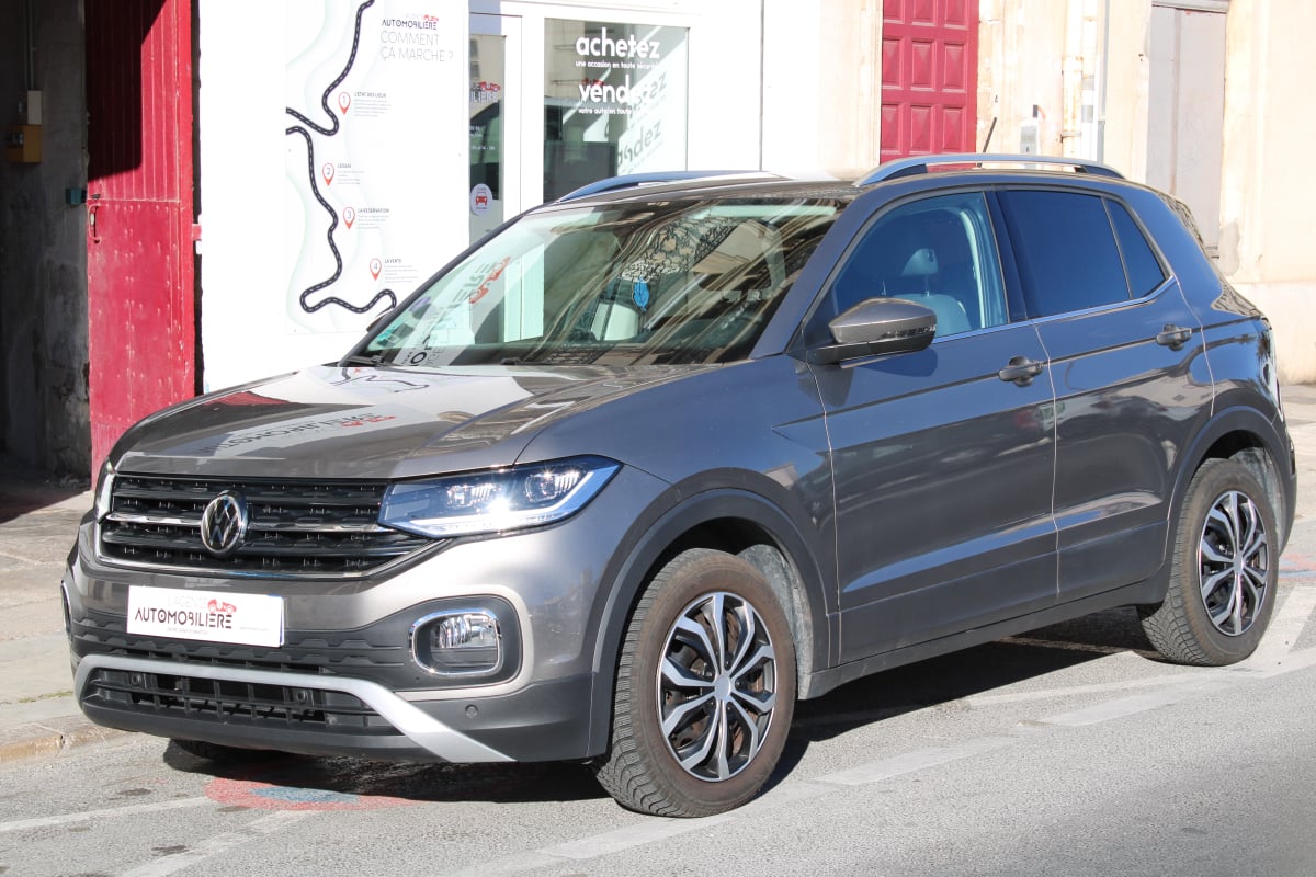 Volkswagen T-Cross 1.0 TSI 110 CARAT DSG BVA (Jantes alu disponible, 1ère main, Entretien VW,..) — 1