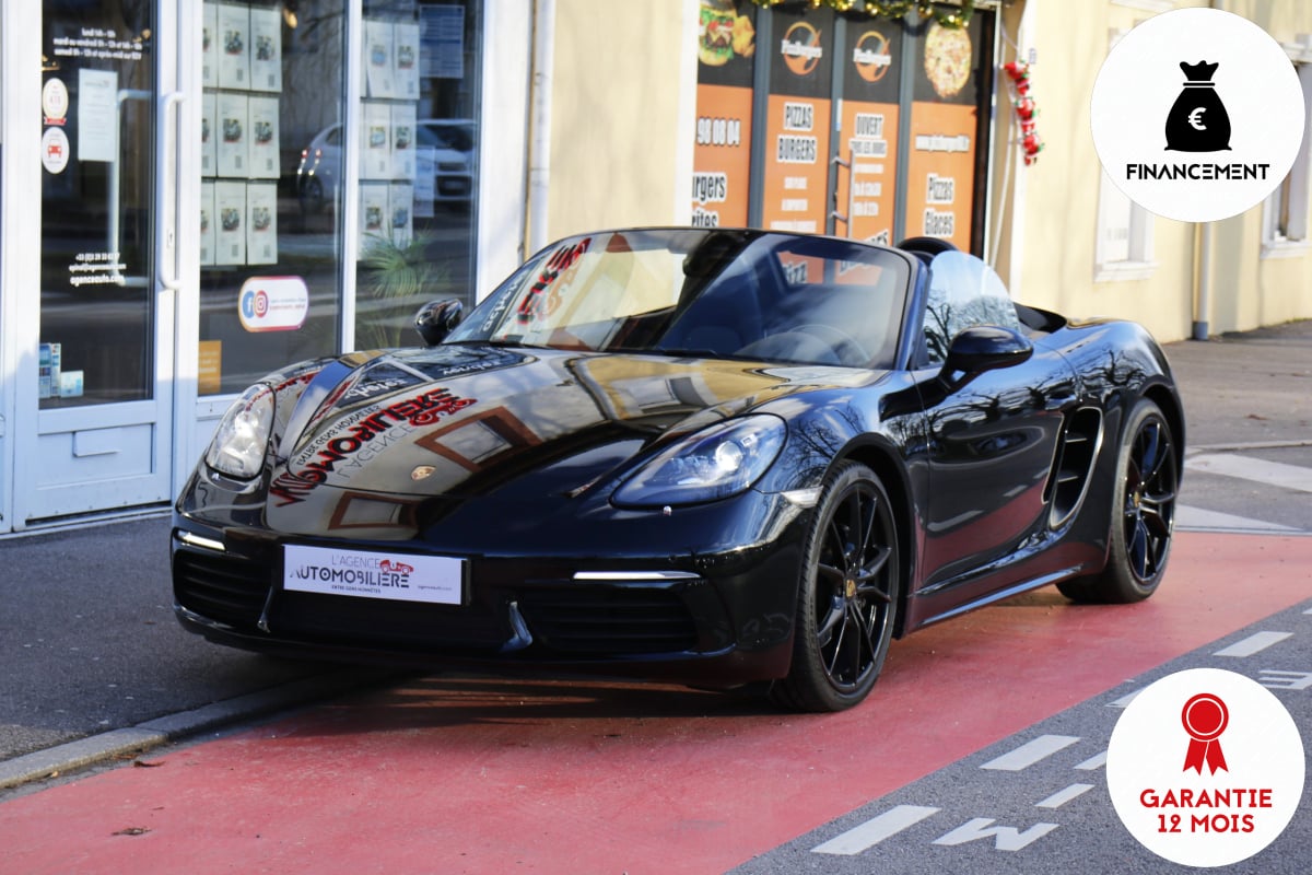 Porsche Boxster (718) 2.0 300 PDK (Full Black, Suivi full, Bose, Jantes Carrera 20") — 1