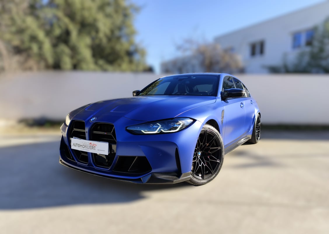 BMW M3 BMW M3 Compétition (G80) 3.0 510ch xDrive Individual Frozen Portimao BVA8 Garantie 12 mois — 1