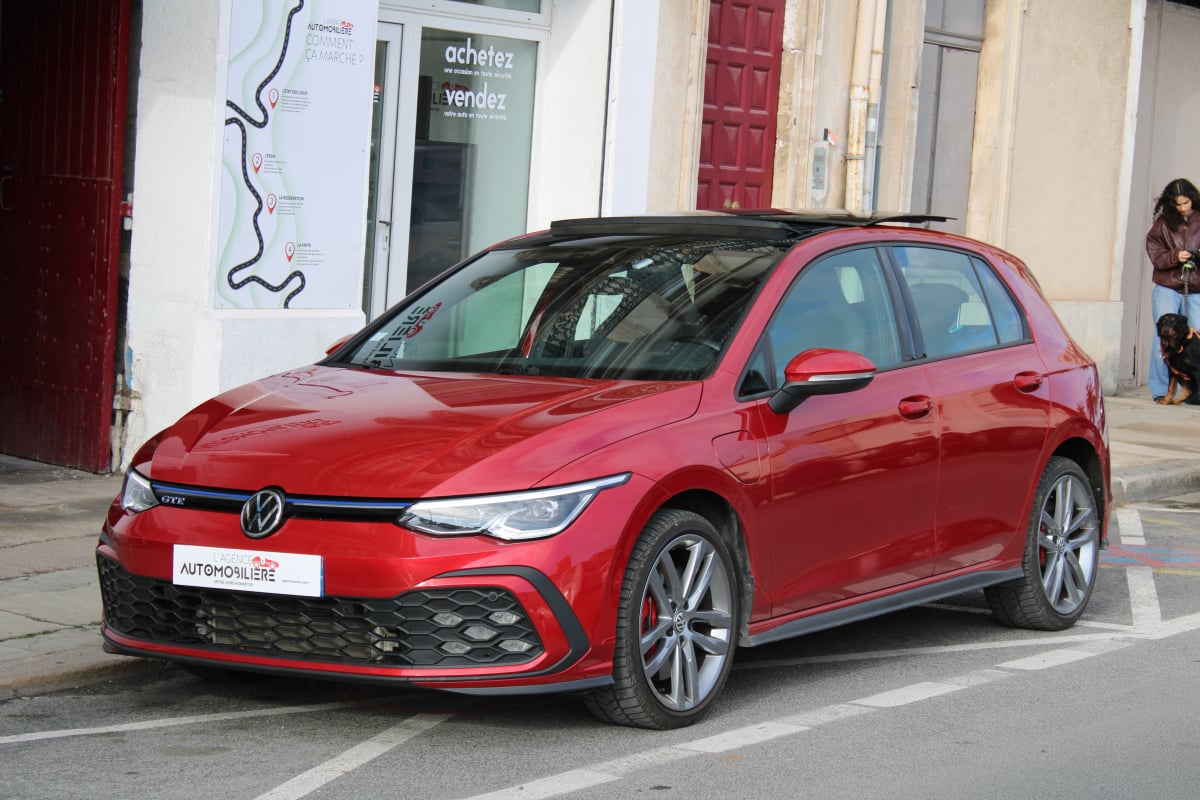 Volkswagen Golf 1.4 E-HYBRID GTE 245H 150 DSG BVA (Suivi VolksWagen, Toit ouvrant,..) — 1