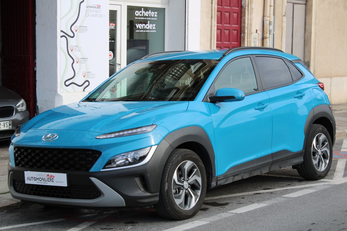 Hyundai KONA 1.6 GDI 141H 105 HYBRID HEV 1.6KWH INTUITIVE DCT BVA (Entretien complet Hyundai, Caméra de recul..) — 1