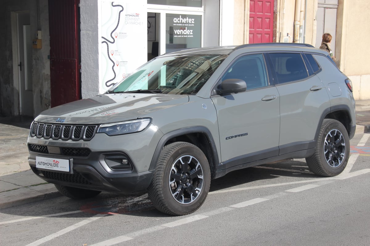 Jeep Compass 1.3 GSE T4 240H 180 4XE PHEV HYBRID 11.4KWH TRAILHAWK AWD BVA (Entretien Jeep, Caméra, CarPlay..) — 1