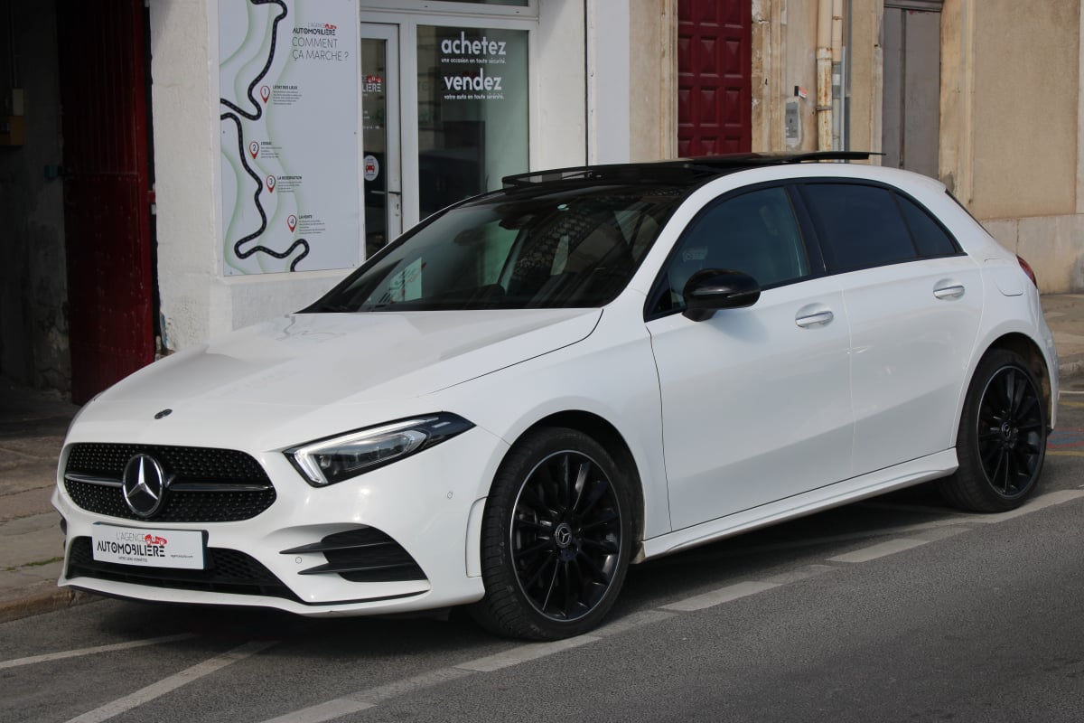 Mercedes-Benz Classe A 1.3 250 E 218H 160 HYBRID AMG LINE 8G-DCT BVA (Entretien complet Mercedes, Toit ouvrant,..) — 1