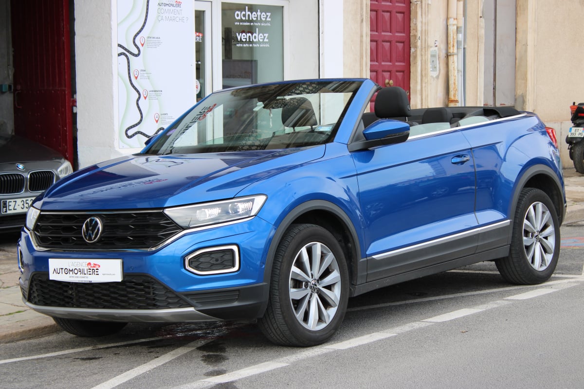 Volkswagen T-roc CABRIOLET 1.5 TSI 150 EVO STYLE DSG BVA (Entretien VW, Caméra de recul, Sièges chauffants,..) — 1