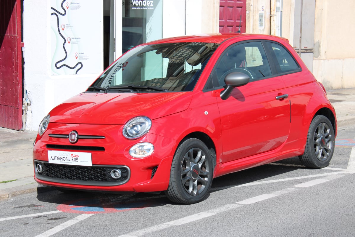 Fiat 500 1.2 69 SPORT START-STOP ( Distribution à jour, Radar de recul, Régulateur... ) — 1