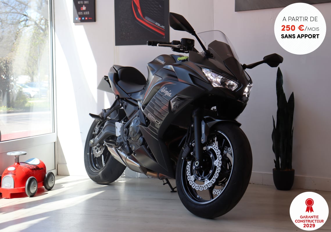 Kawasaki Ninja 650 A2 (1ère main, Support de plaque court, Moto d'origine) — 1