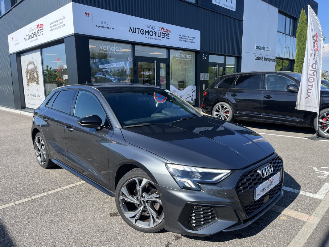 Audi A3 SPORTBACK 35 1.5 TFSI S-LINE 150CV S-TRONIC7 - 19 158€ HT - GARANTIE 12 MOIS — 1