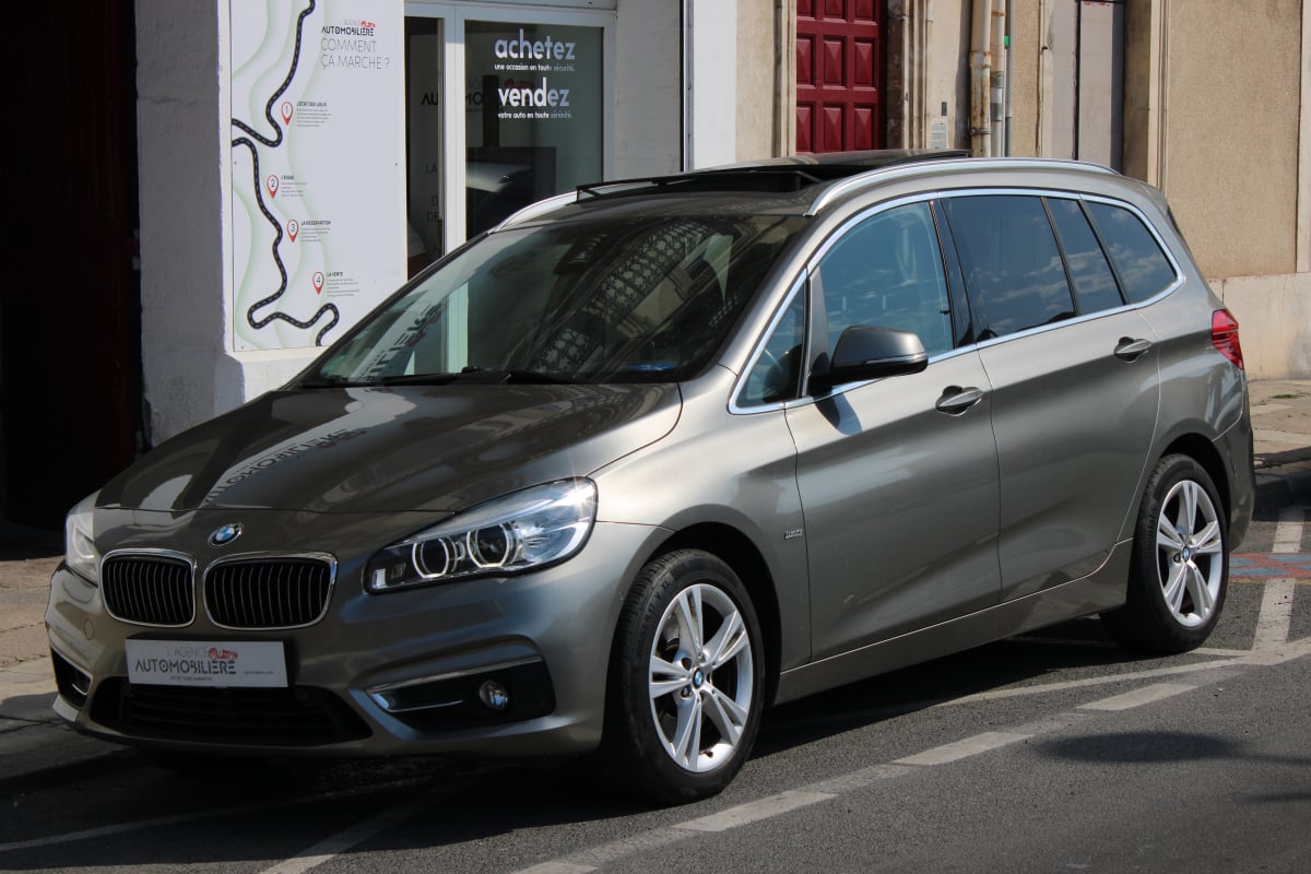 BMW Série 2 GRAN-TOURER 2.0 220 D 190 LUXURY BVA ( Grand écran, Toit ouvrant panoramique ... ) — 1