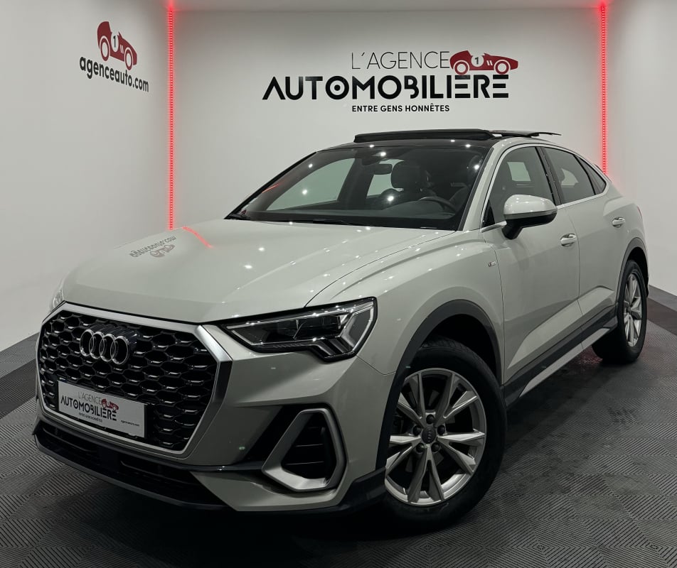 Audi Q3 Q3 SPORTBACK S-LINE 35 TFSI 150CV BVM6 TOIT OUVRANT/GPS/BLUETOOTH/CUIR-TISSU/FULL LEDS/1ère MAIN — 1
