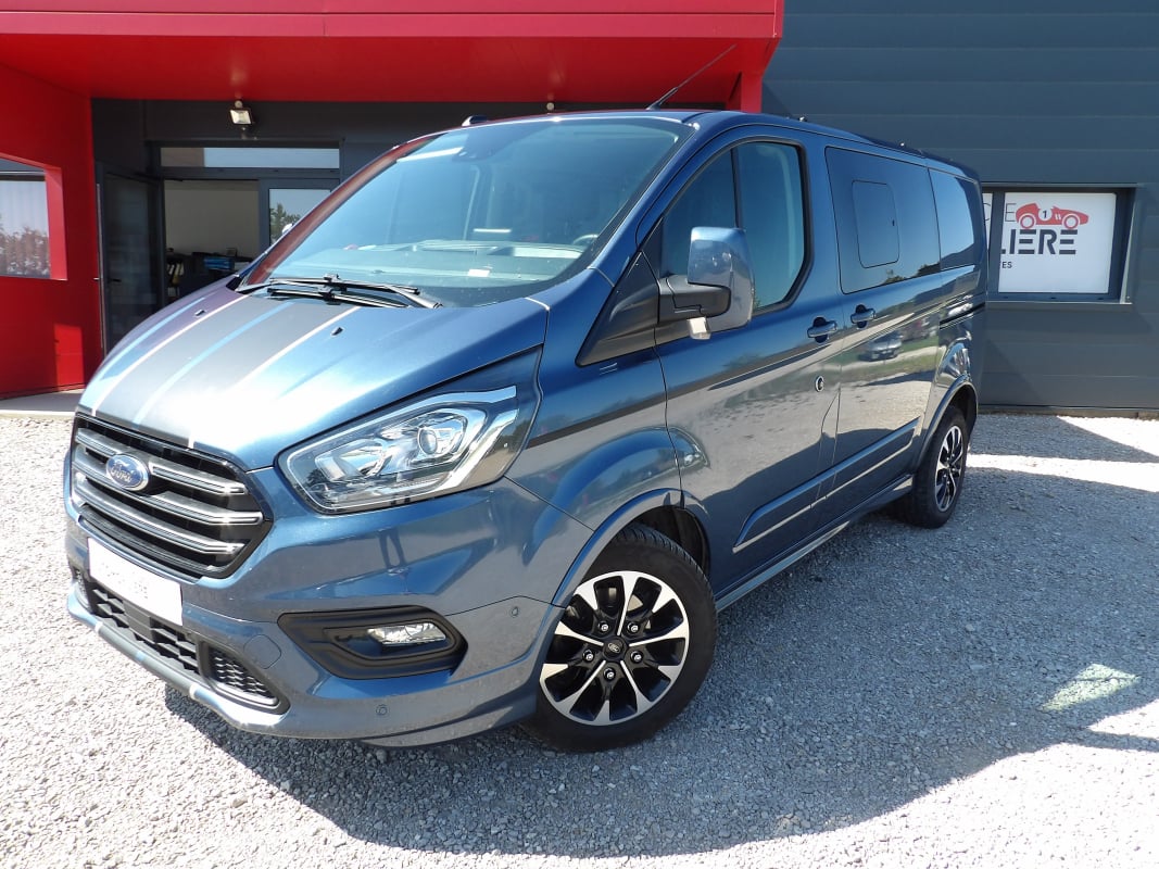 Ford Transit Custom Fg 2.0 170CH L1H1 - CABINE APPROFONDIE SPORT - TVA RECUPERABLE - DOUBLE PORTE LATERAL — 1