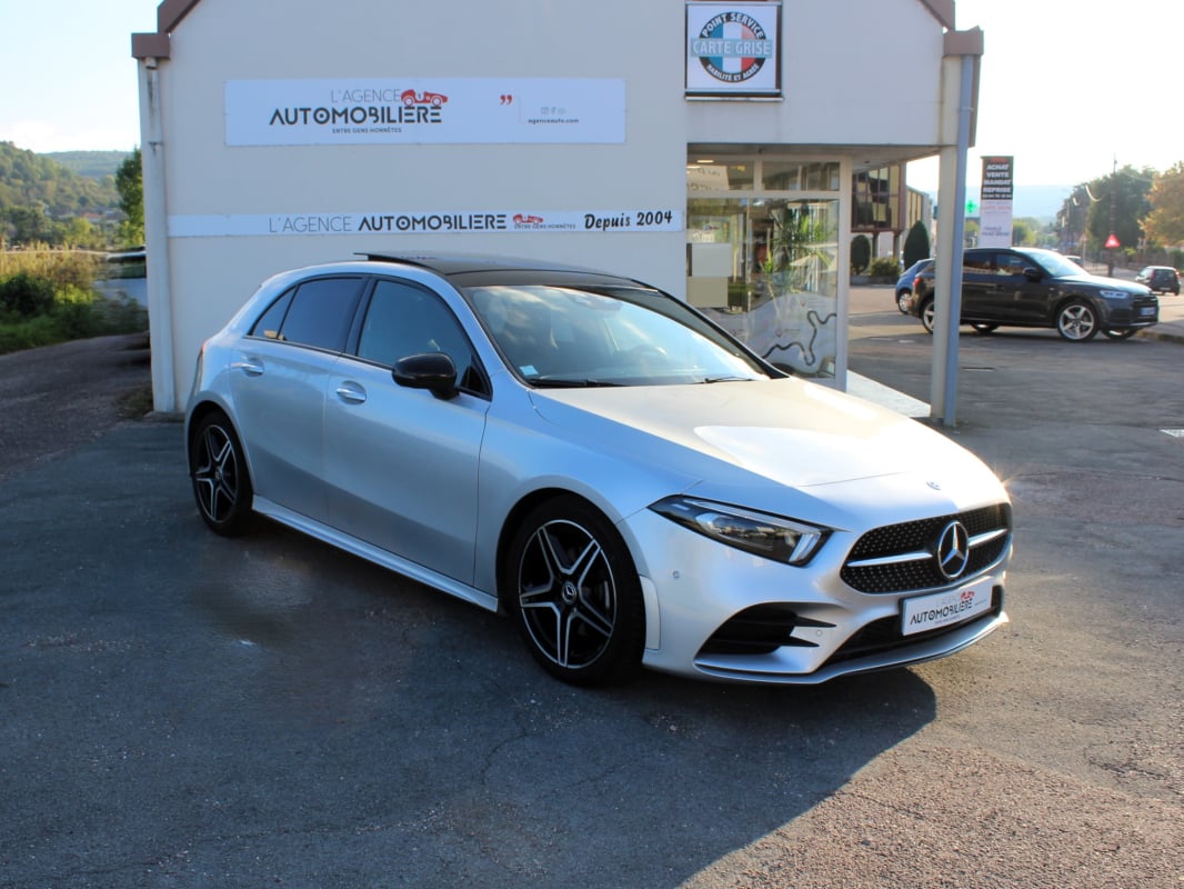 Mercedes-Benz Classe A 180 D 116 CH AMG LINE 7G-DCT TOIT OUVRANT SIÈGES CHAUFFANTS PACK LED ORIGINE FRANCE — 1