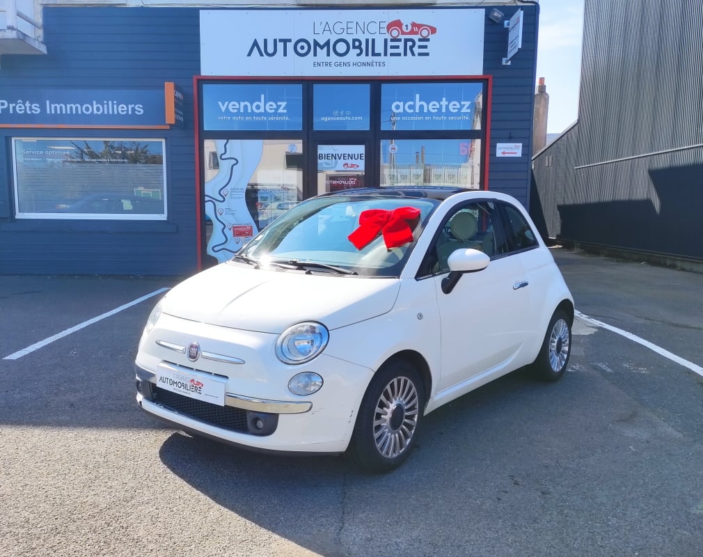 Fiat 500 1.2 70 ch BVM5 LOUNGE (TOIT PANO + DISTRI FAITE) — 1