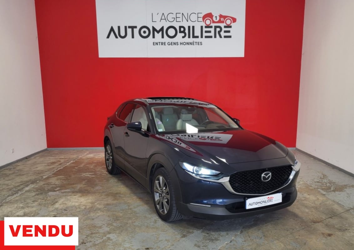 Mazda CX-30 MAZDA CX-30 2.0 E-SKYACTIV X M HYBRID 186 4X2 BVA6 EXCLUSIVE CUIR PURE-WHITE BOSE — 1