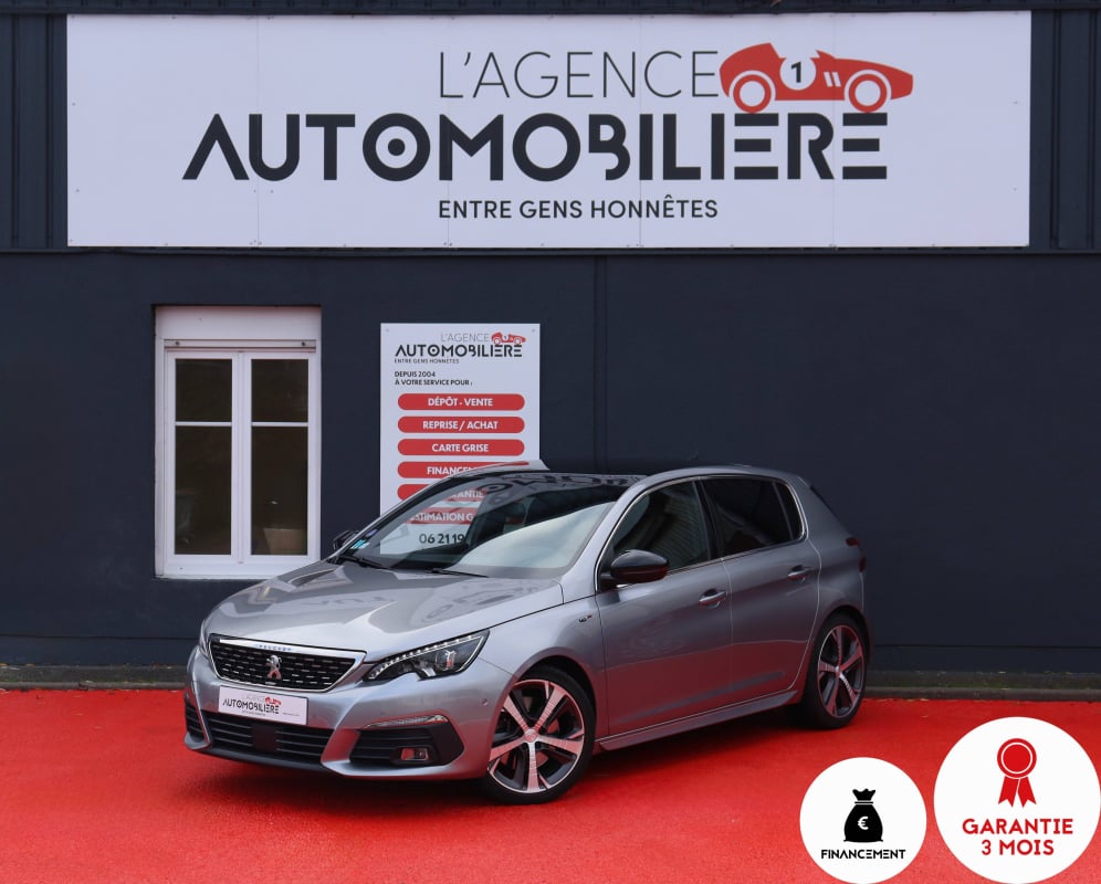 Peugeot 308 GT Ph.2 1.6 225 EAT8 (Suivi complet Peugeot, Toit pano, Caméra 360, Denon...) — 1