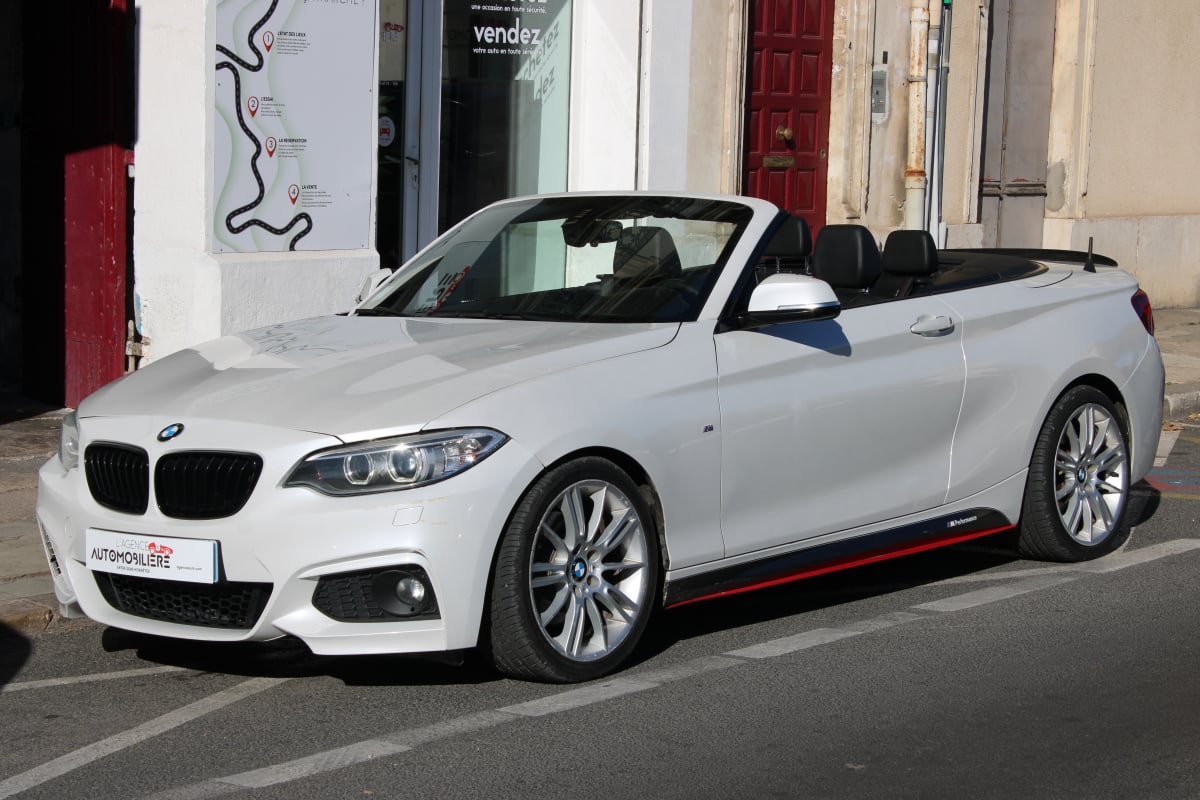 BMW Série 2 CABRIOLET 2.0 220 D 165 - M SPORT ( Radar de recul, Sièges chauffants... ) — 1