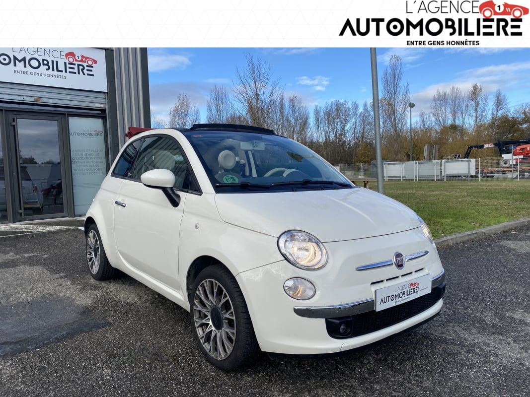 Fiat 500 1.2 8V 69CH LOUNGE - Cabriolet - Automatique — 1