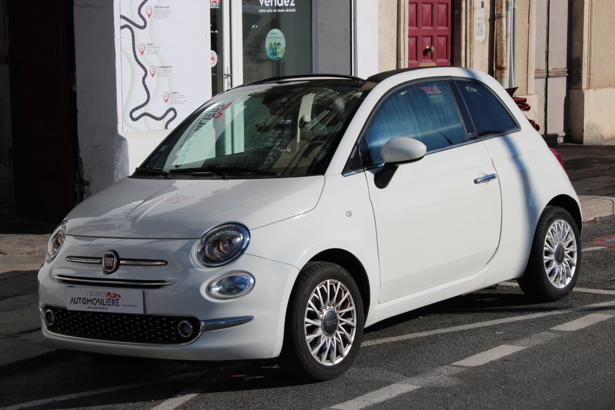 Fiat 500C CABRIOLET 1.2 70 LOUNGE ( Distribution changée, Radar Arr, Bluetooth ... ) — 1