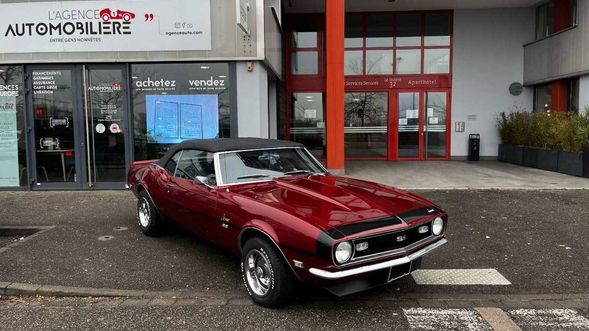 Chevrolet Camaro Cabriolet L30 327 CI Turbo Fire 5.4 L V8 1968 Boîte Auto COLLECTION