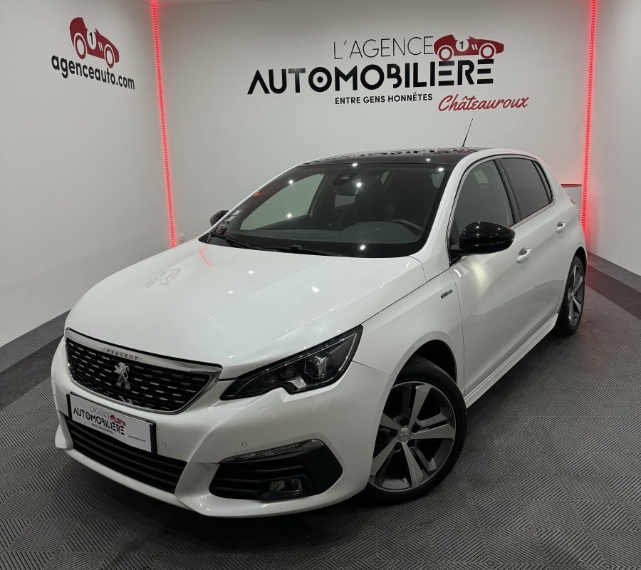 Peugeot 308 GT-LINE 1.2 130CV BVM6 TOIT PANO/CAMERA/KEYLESS/CARPLAY/CUIR-TISSU/GPS/DISTRIBUTION FAITE — 1