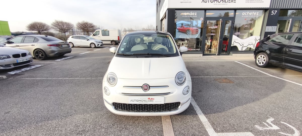 Fiat 500 1.2 LOUNGE 69 BVA garantie 12 mois optionnelle — 2