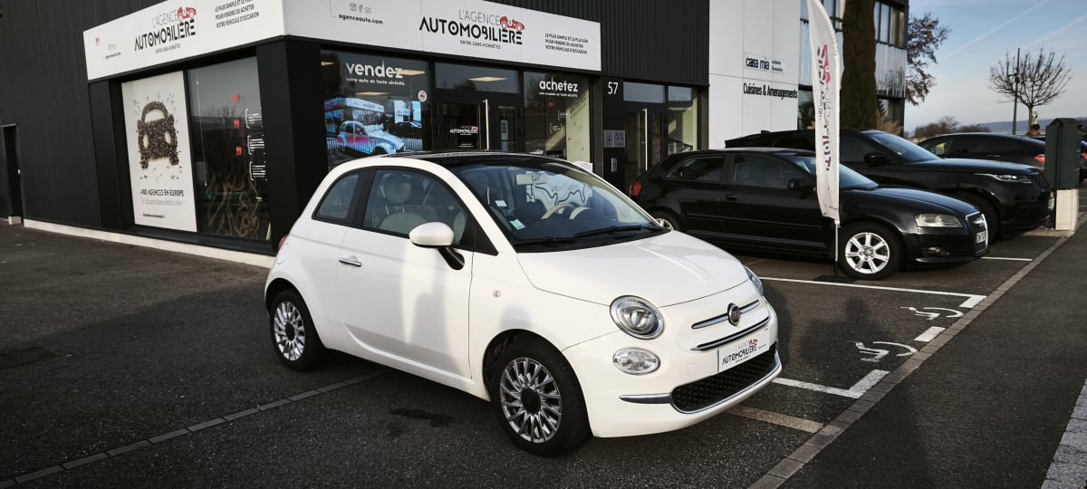Fiat 500 1.2 LOUNGE 69 BVA garantie 12 mois optionnelle — 32