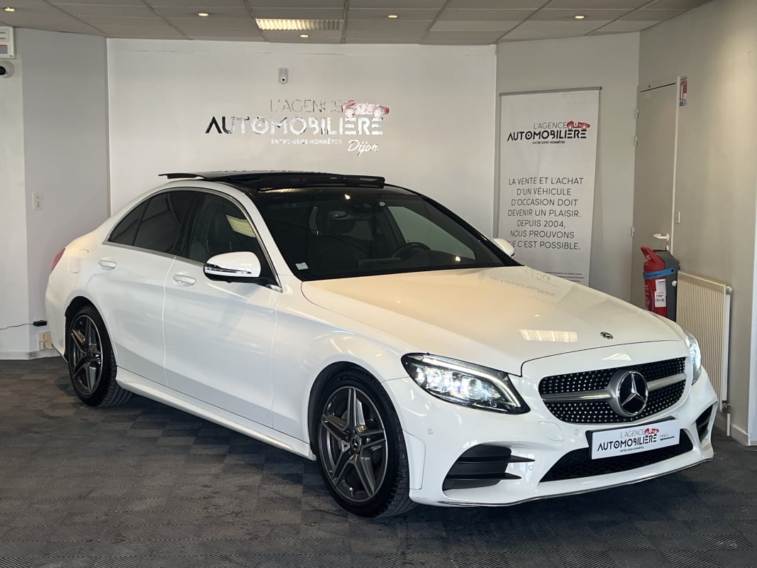 Mercedes-Benz Classe C 220D 194ch AMG Line 9G-Tronic Toit ouvrant Burmester Caméra 360 Sièges chauffants — 1